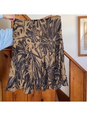 lauren Ralph Lauren 100% silk fairy skirt Size XL